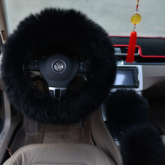 Funda de Volante de Tres Piezas en Lana