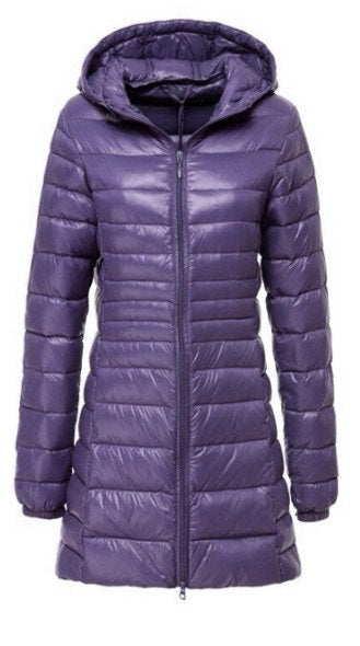 Chaqueta Acolchada Ligera Tallas Grandes con Capucha Otoño Invierno - Image 14