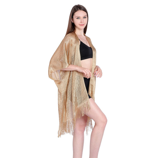 Blusa Playera con Cintas Doradas y Plateadas - Protección Solar Elegante - Image 17