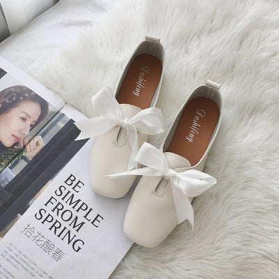 Zapatillas Bailarina Punta Cuadrada con Moño - Cómodas y Elegantes - Image 8