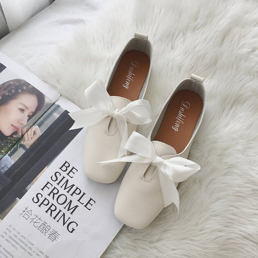 Zapatillas Bailarina Punta Cuadrada con Moño - Cómodas y Elegantes - Image 8
