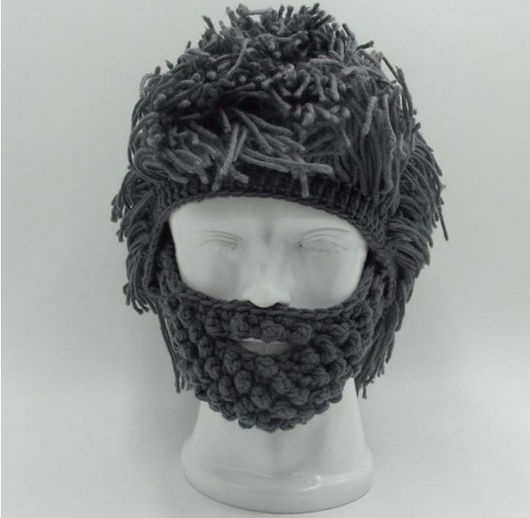 Gorro de Lana Tejido a Mano con Barba Postiza - Disfraz Cómico Unisex - Image 13