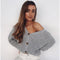 Cardigan de punto cuello V