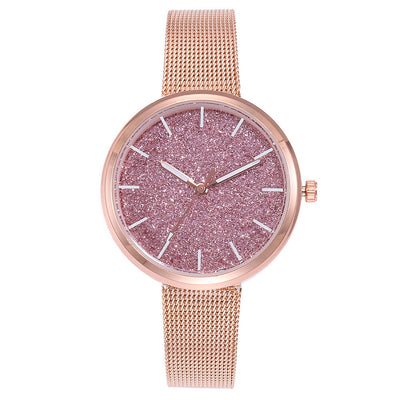 Reloj Romántico Cielo Estrellado para Mujer - Acero Dorado Rosa con Cristales - Image 17