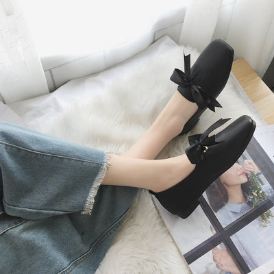 Zapatillas Bailarina Punta Cuadrada con Moño - Cómodas y Elegantes - Image 6
