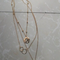 Fashionable Multilayer Boho Moon Map Necklace Dorado