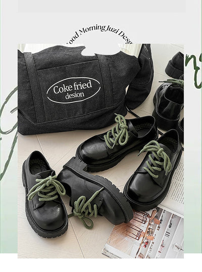 Zapatos Casuales de Cuero con Plataforma Elevadora para Hombre Big Head Derby - Image 24