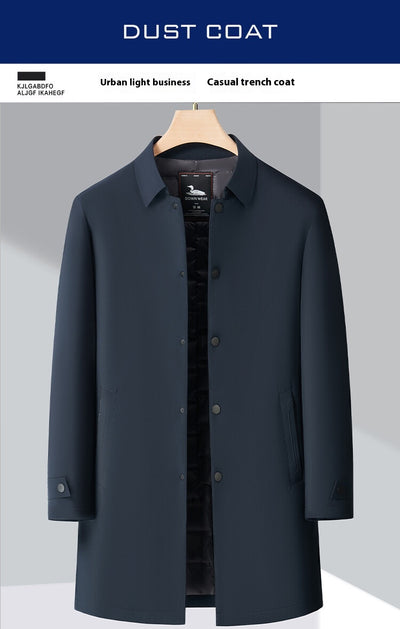 Abrigo Acolchado de Algodón para Hombre con Forro Polar Resistente al Viento - Image 7