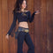 Blusa Bohemia Tie Dye con Mangas Acampanadas