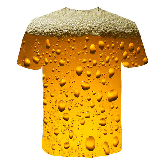 Playera Estampado Cerveza y Burbujas - Image 4