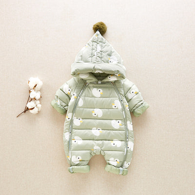 Chaqueta de Plumón Blanco para Bebé - Abrigo Invernal Premium - Image 4