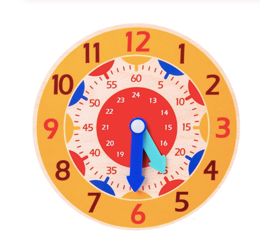 Reloj Educativo Montessori de Madera para Niños - Image 9