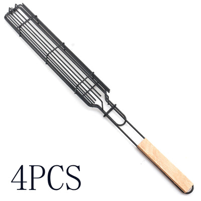 Pinza para Carnes con Mango de Madera y Malla - Herramienta BBQ Profesional - Image 9