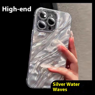 Funda Celular Efecto Agua con Brillo y Diseño Minimalista - Image 10