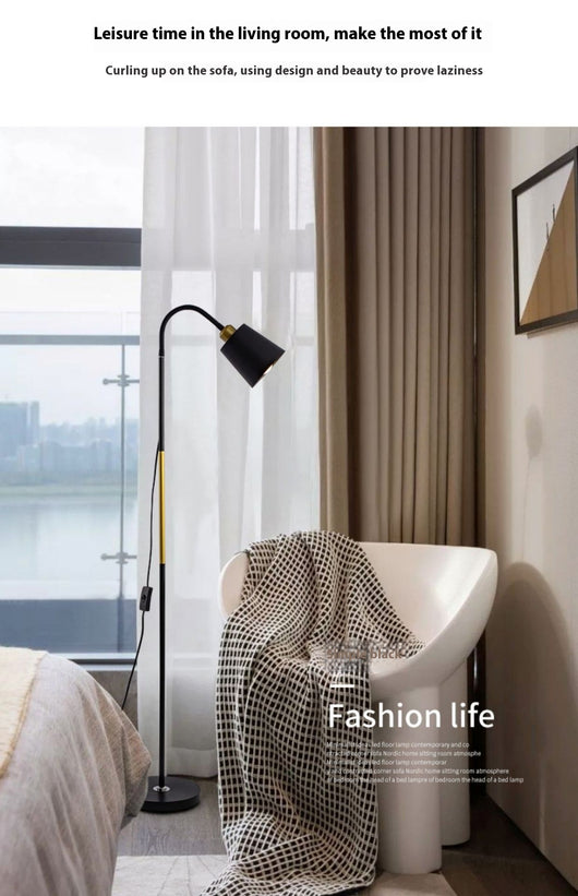 Lámpara de Pie Nórdica para Sala con Protección Visual - Image 20