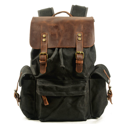 Mochila Casual para Hombre de Lona Encerada - Estilo Moderno con Compartimento para Laptop - Image 6