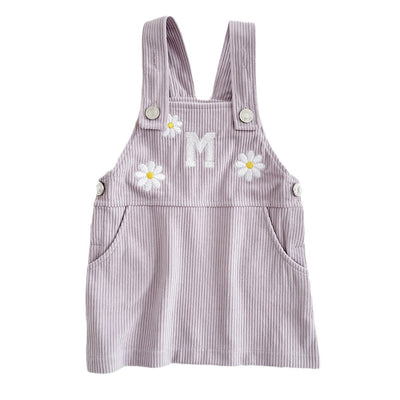 Falda Suspender con Bordado de Lavanda para Niña - Primavera y Otoño - Image 5