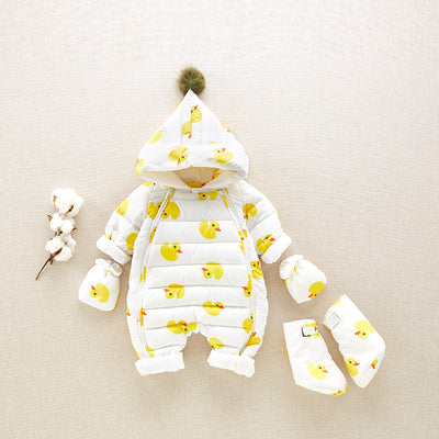 Chaqueta de Plumón Blanco para Bebé - Abrigo Invernal Premium - Image 6