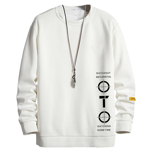 Suéter Básico para Hombre con Estampado - Manga Larga Versátil