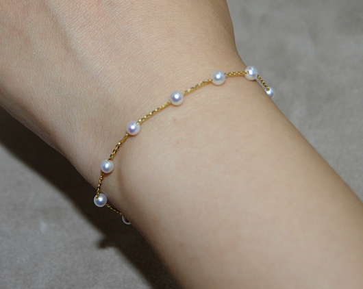 Pulsera Estrellada de Perlas de Agua - Image 3