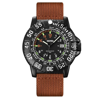 Reloj de Cuarzo Luminoso para Hombre con Calendario y Correa de Nylon - Image 6