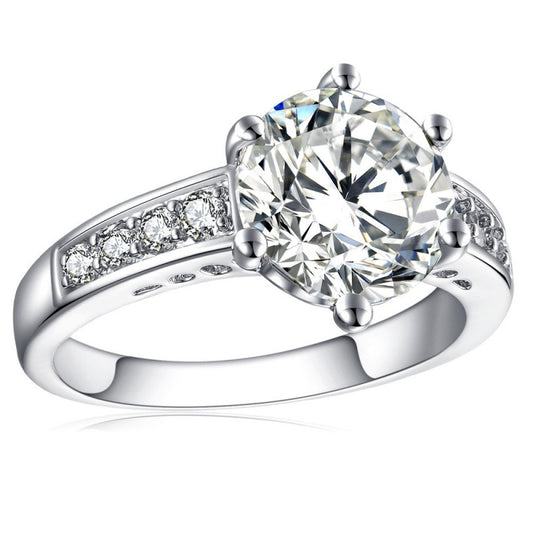 Anillo de Circón Creativo de Moda