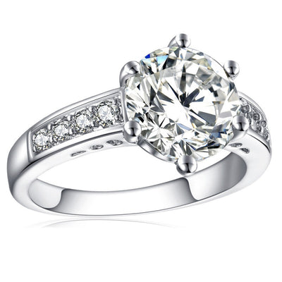 Anillo de Circón Creativo de Moda