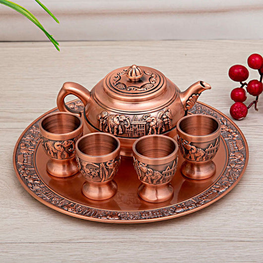 Juego de Té de Lujo Moderno - Tetera, Tazas y Bandeja Premium - Image 6
