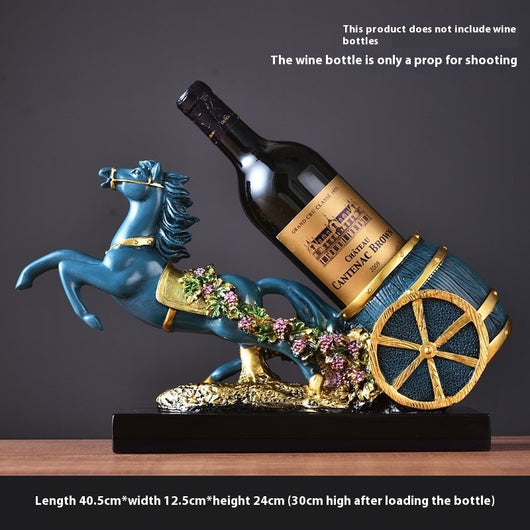 Caballo Decorativo Luminoso de Lujo Europeo para Vino y Hogar - Image 16