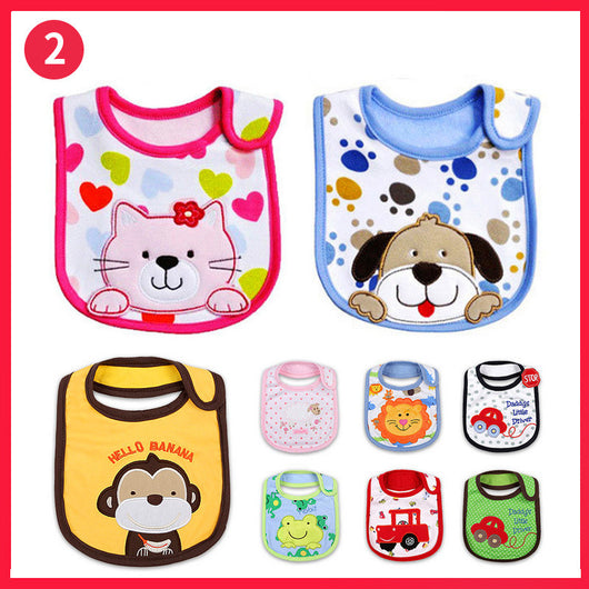 Babero Toalla Absorbente Impermeable Tres Capas para Bebé - Image 2