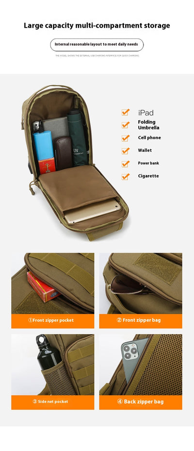 Bolsa Táctica Crossbody Camuflaje para Hombre - Gran Capacidad Multifuncional - Image 47