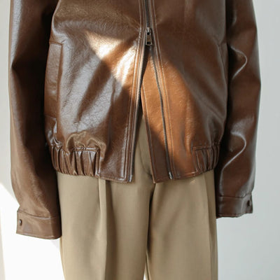 Chaqueta de Cuero Retro Personalizada para Hombre - Image 8