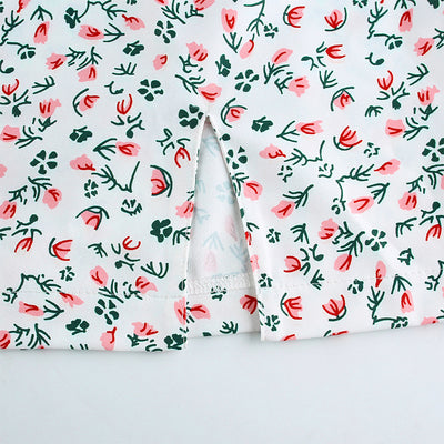 Falda Asimétrica Floral de Cintura Alta - Corte A Elegante - Image 5
