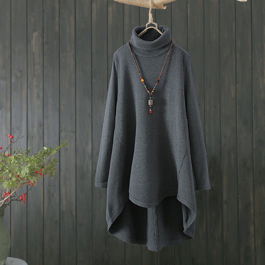 Suéter Cuello Alto Mujer Invierno - Corte Suelto Moderno - Image 4