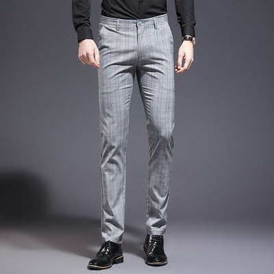 Pantalones Casuales a Cuadros Slim Fit para Hombre - Image 6