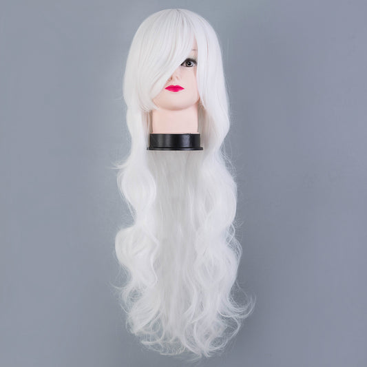 Peluca Cosplay Rizada 80CM - Cabello Largo Voluminoso
