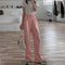Pantalones Vaqueros Blancos de Cintura Alta y Pierna Ancha Estilo Hong Kong