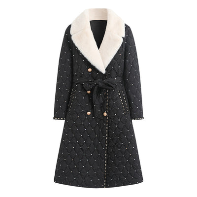 Chaqueta Acolchada Mujer con Cinturón Doble Capa Premium - Image 7
