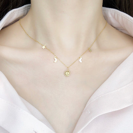 Collar Celestial Sol, Estrella y Luna - Image 5