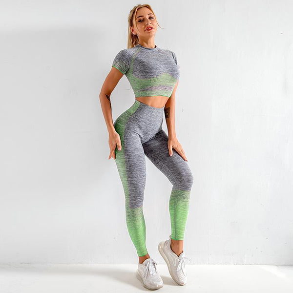 Ropa de Yoga Tejida sin Costuras