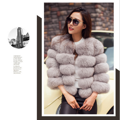 Abrigo de Piel Sintética para Mujer - Elegante y Abrigador para Invierno - Image 10
