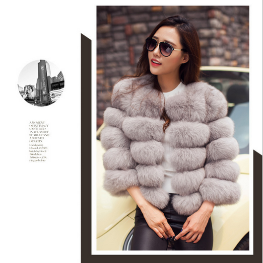 Abrigo de Piel Sintética para Mujer - Elegante y Abrigador para Invierno - Image 10