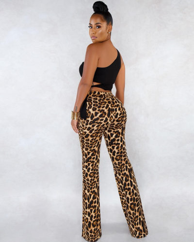 Pantalones Acampanados Leopardo Slim - Image 3