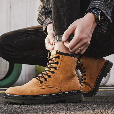 Botas Martin de Plataforma para Hombre - Estilo Motociclista - Image 3