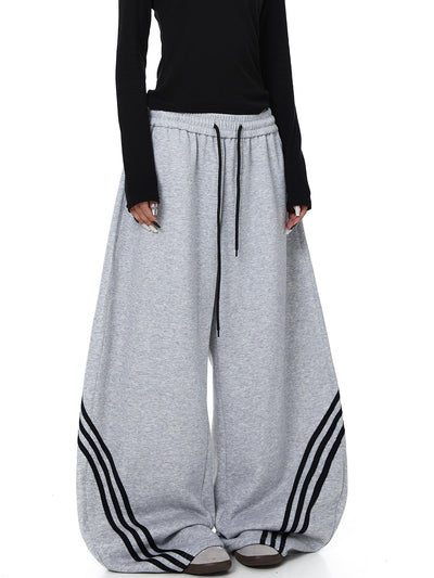 Pantalones de Chándal Cortos Retro a Rayas con Bloques de Color para Mujer - Image 13