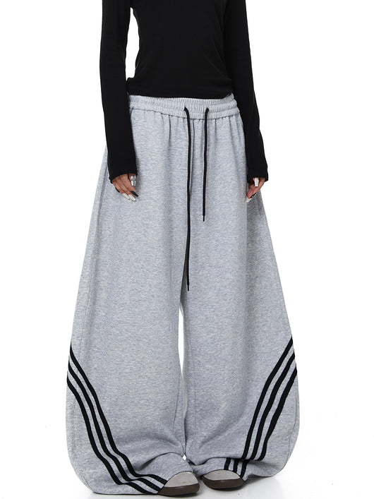 Pantalones de Chándal Cortos Retro a Rayas con Bloques de Color para Mujer - Image 13