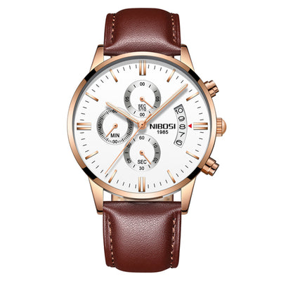 Reloj Cronógrafo Deportivo de Acero Inoxidable Dorado para Hombre - Image 9
