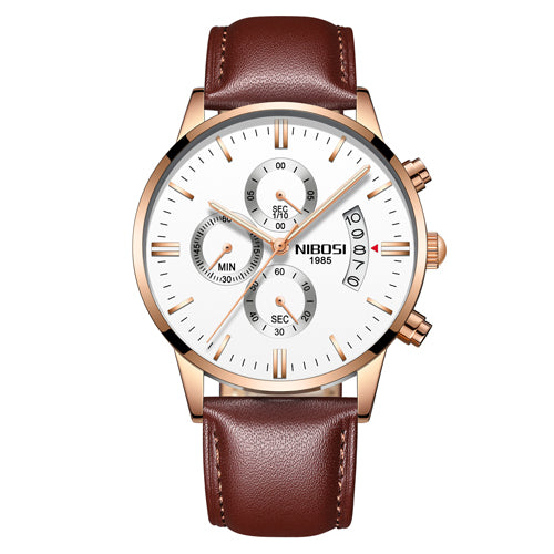 Reloj Cronógrafo Deportivo de Acero Inoxidable Dorado para Hombre - Image 9