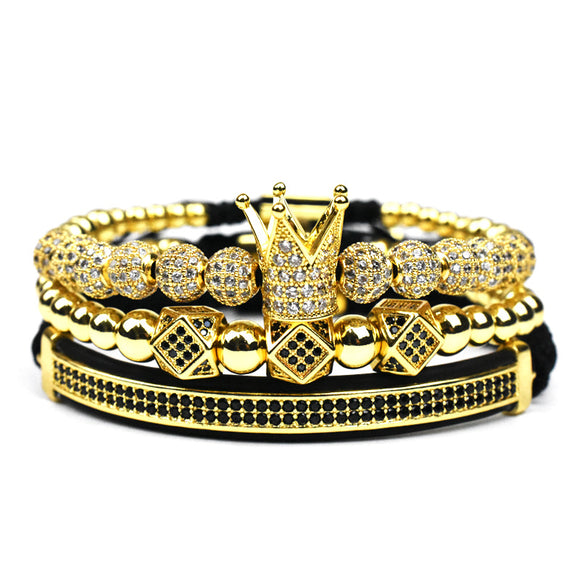 Pulsera Triangular Corona Delicada