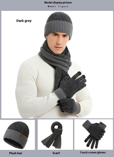 Conjunto Invernal de Gorro, Bufanda y Guantes Acolchados para Hombre - Image 16